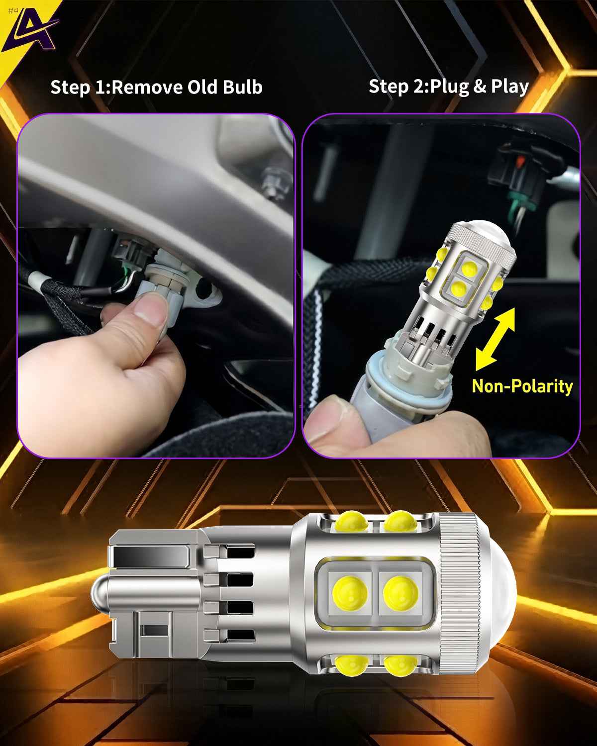 AUTSKY 194 LED Bulb White for License Plate Dome Map Light, T10 168 2825 W5W LED Bulbs 6500K Super Bright, Canbus Error Free 11-SMD 3030 Chips Replacement for Trunk Cargo Courtesy Door Lights (2-Pack)