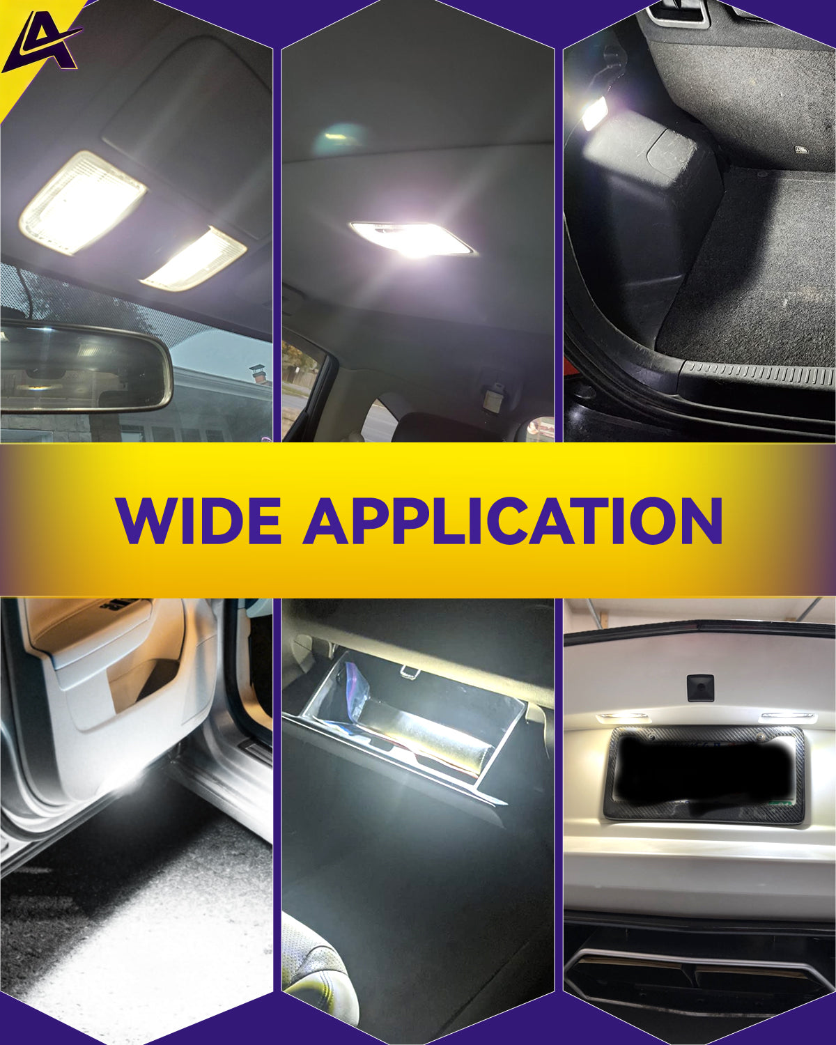 AUTSKY 41MM 42MM Festoon LED Bulb White for Interior Dome Map Vanity Mirror Sun Visor Lights, 211-2 212-2 578 569 214-2 LED Bulbs 6500K Super Bright, Canbus Error Free 6-SMD 2525 Chips (4-Pack)